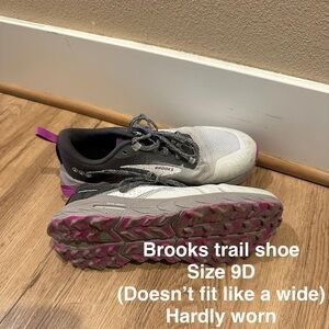 Brooks Trail Running Shoes - Gray and Pink